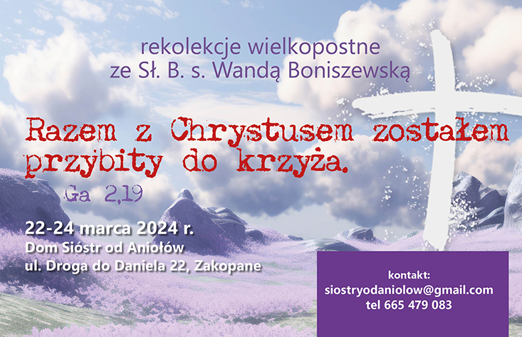 Rekolekcje wielkopostne ze Sł. B. s. Wandą Boniszewską