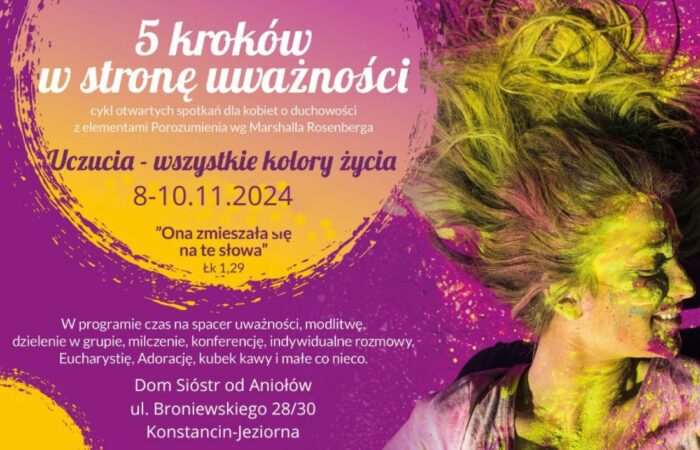 „5 kroków w stronę uważności” – Uczucia – wszystkie kolory życia